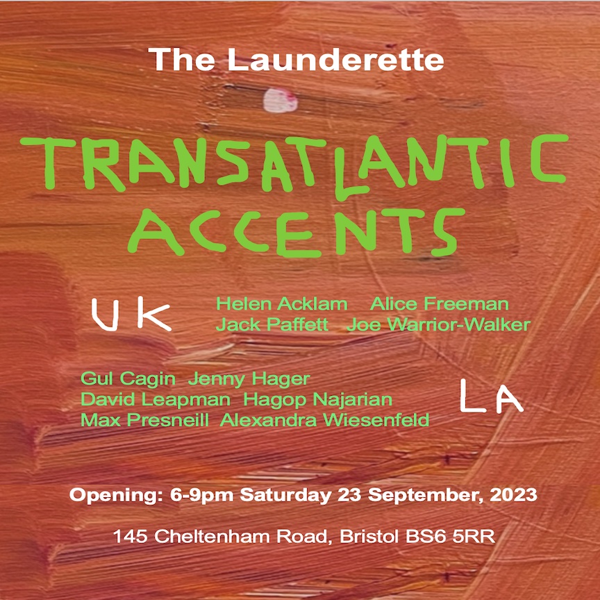 Transatlantic Accents exhibition at The Launderette